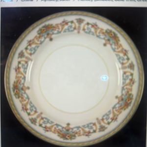 Henley by Aynsley gold rimmed salad plates, set of four